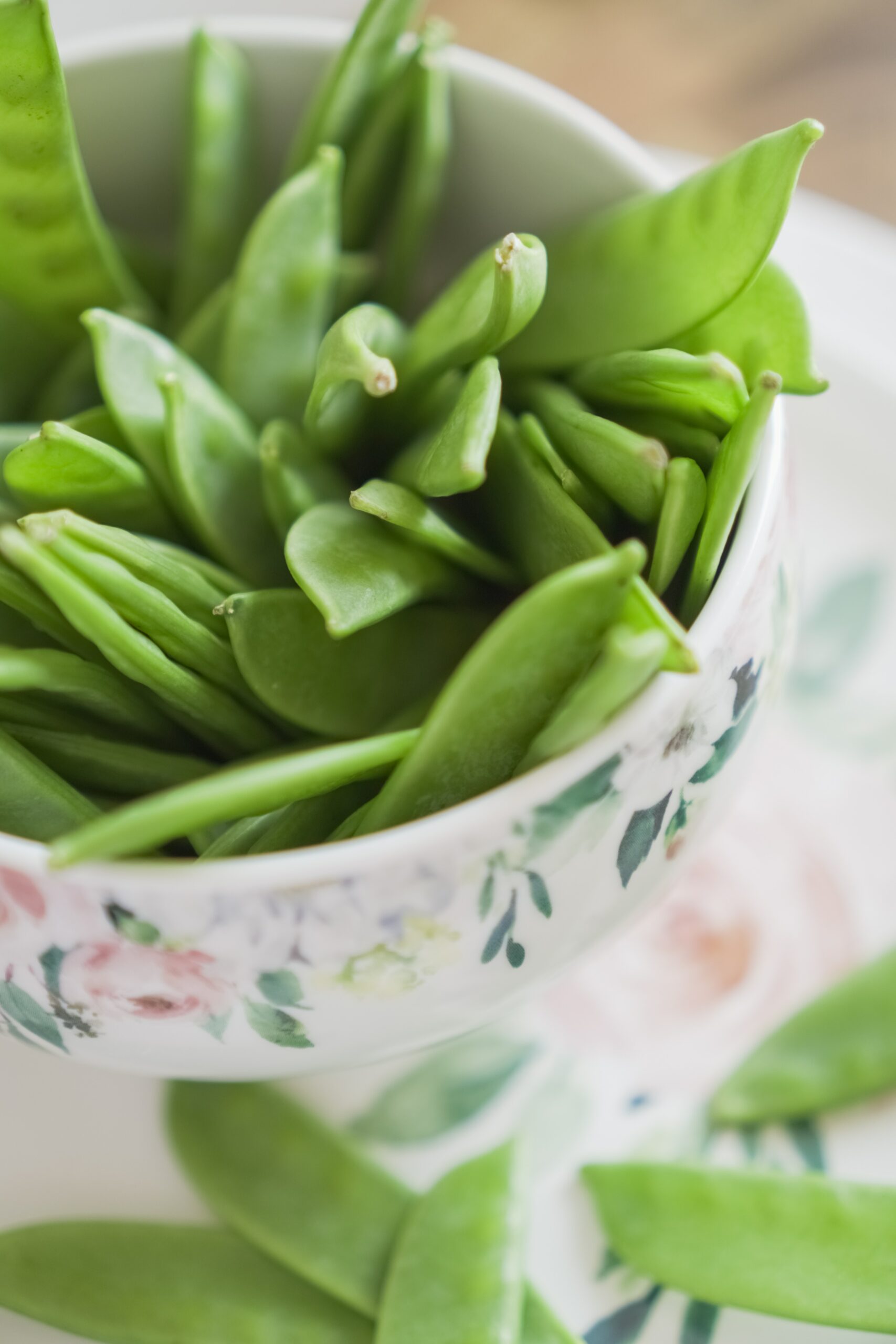 La cuisson des pois mangetout